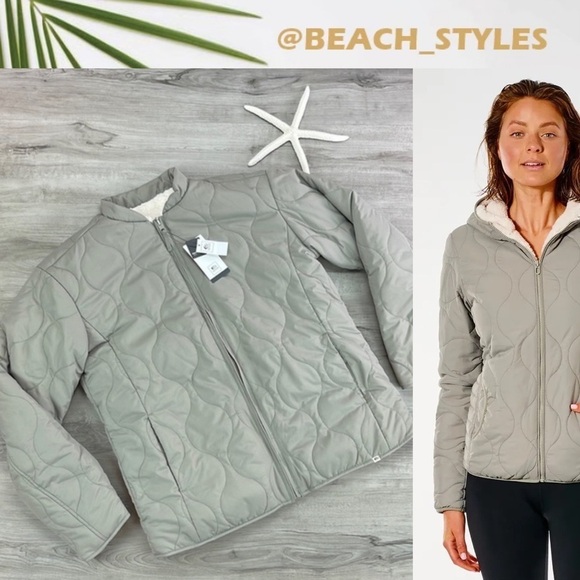 🔆RIP CURL🔆 ANOETA LIGHT GREEN REVO JACKET - Picture 1 of 14